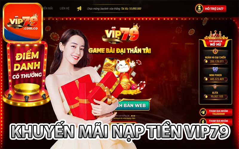 Khuyến mãi nạp tiền Vip79